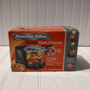 Proctor Silex Durable Food Chopper 72507 1.5 Cup Capacity 2012 NEW Black